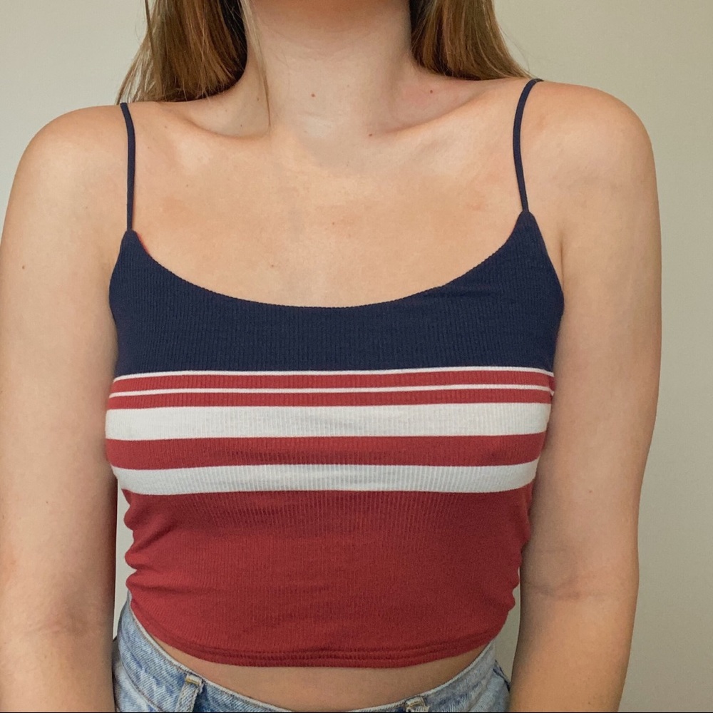Striped crop top